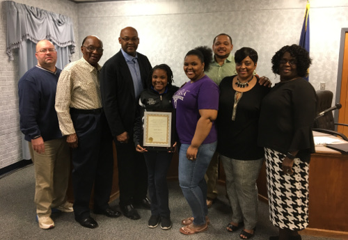 Mayor Presents Coushatta Student of the Year | Red River Parish Journal